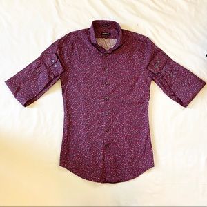 Men’s Express trendy button down slim cut (Xs)